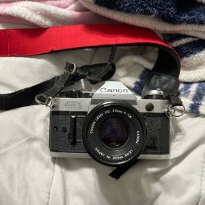 Canon AE-1 Program 35mm Film Manual Camera w/ 50mm F1.8 Lens Excellent Condition
